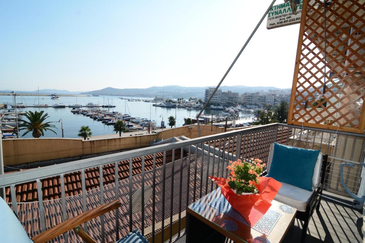 Kavala marina view studio Esterno foto