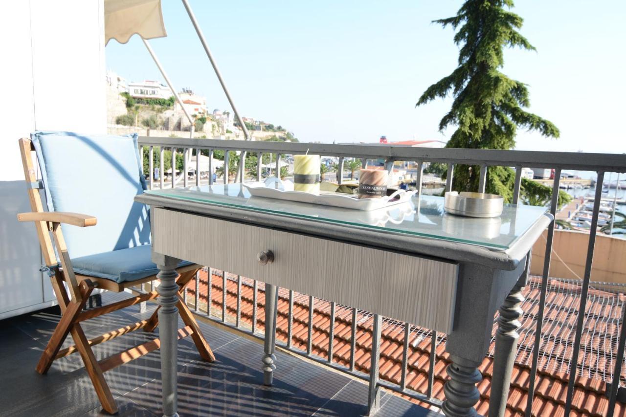 Kavala marina view studio Esterno foto
